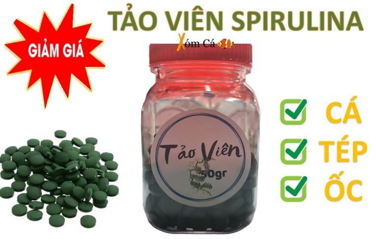 Tảo Viên Cho Cá - Tép - Thức Ăn Nuôi Artemia - Tảo Viên Spirulina